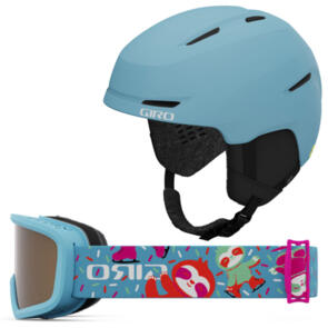 GIRO 2024 YOUTH SPUR HELMET +  CHICO 2.0 BLUE GOGGLES
