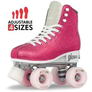 CRAZY SKATES GLAM PINK SIZE ADJUSTABLE ROLLER SKATES