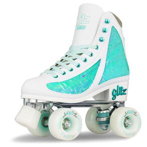 CRAZY SKATES GLITZ TURQUOISE ROLLER SKATES