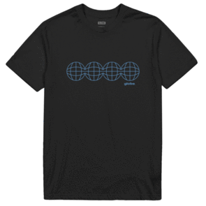 GLOBE ORIGIN TEE BLACK