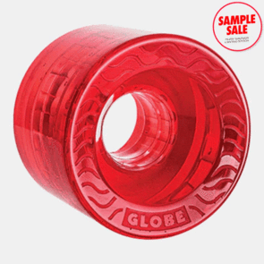 GLOBE SAMPLE -  RETRO FLEX CRUISER WHEEL CLEAR RED 58MM