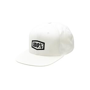 100% ICON SNAPBACK HAT WHITE