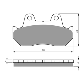 GOLDFREN BRAKE PADS SINTERED SPORTS GF050 - S3 ( PH17 / PH19