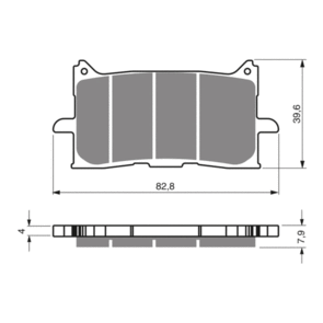 GOLDFREN BRAKE PADS SINTERED SPORTS GF379 - S3 ( PH503 )