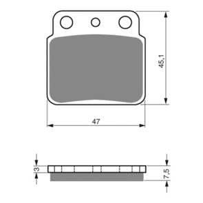 GOLDFREN BRAKE PADS OFFROAD RACING GF092 - K5 ( PR103 )