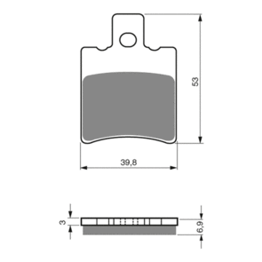 GOLDFREN BRAKE PADS SINTERED SPORTS GF107 - S3 ( PH172 )