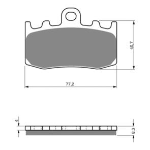 GOLDFREN BRAKE PADS SINTERED SPORTS GF196 - S3 ( PH299 )