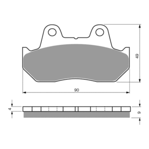 GOLDFREN BRAKE PADS SINTERED SPORTS GF049 - S3 ( PH18 )