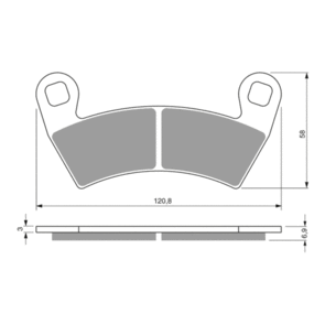 GOLDFREN BRAKE PADS OFFROAD RACING GF313 - K5 ( PR483 )