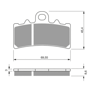 GOLDFREN BRAKE PADS SINTERED SPORTS GF305 - S3 ( PH439 )