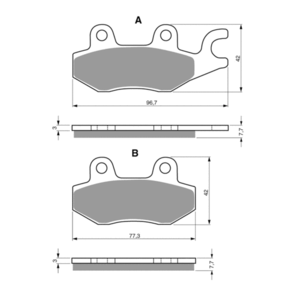 GOLDFREN BRAKE PADS OFFROAD RACING GF009 - K5 ( PR55 )