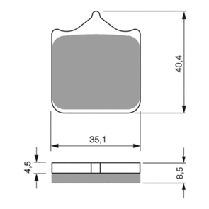 GOLDFREN BRAKE PADS SINTERED SPORTS GF304 - S3 ( PH438 )