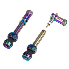 GRANITE DESIGNS 44MM MATCH VALVE STEM WITH JUICY NIPPLE VALVE CAP OIL SLICK