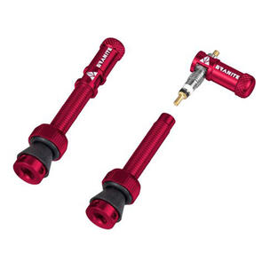 GRANITE DESIGNS 44MM MATCH VALVE STEM WITH JUICY NIPPLE VALVE CAP RED