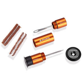 GRANITE DESIGNS STASH TIRE PLUG KIT STASHED INSIDE HANDLEBAR ORANGE