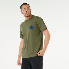 RIP CURL WETTIE ICON TEE CACTUS GREEN