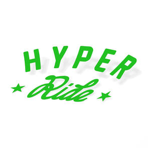 HYPER RIDE VINYL STICKER A5 - GREEN