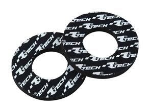RTECH HANDLEBAR GRIP DOUNT RTECH ANTI BLISTER SOLD IN PAIRS BLACK