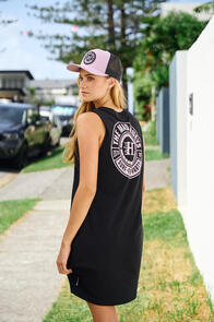 MAD HUEYS LIVING HUEYS WOMENS MUSCLE DRESS BLACK