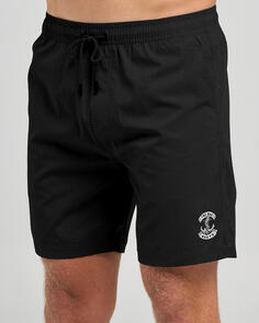 MAD HUEYS SKULL ANCHOR 18" VOLLEY SHORT BLACK