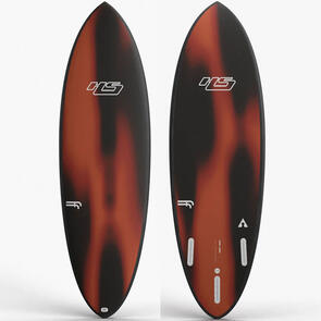 HAYDEN SHAPES HYPTO KRYPTO - FF - RED PLASMA - FCSII 3 FIN 6'4" X 21" X 3" - 43.2L