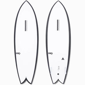 HAYDEN SHAPES HYPTO KRYPTO TWIN FUTUREFLEX WHITE FCSII 6'0" X 20 1/2" X 2 3/4" X 36.98L