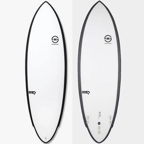 HAYDEN SHAPES HYPTO KRYPTO TWIN PIN FUTUREFLEX CLEAR FCSII 6'0" X 20 7/16" X 2 5/8" X 35.42L