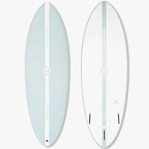 HAYDEN SHAPES HYPTO KRYPTO SOFT BLUE TILE FUTURES 3 FIN 5'8"