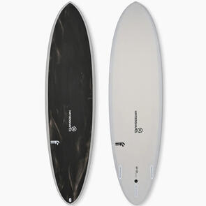 HAYDEN SHAPES NEW WAVE MID FUTUREFLEX BLACK FUTURES 7'2" X 21 3/16" X 2 7/8" X 47.47L