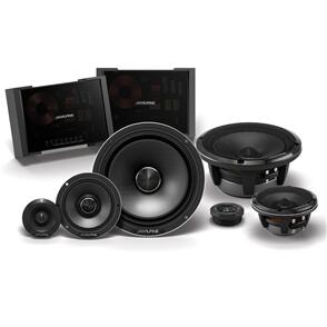 ALPINE ALPINE STATUS SERIES 6.5" COMPONENT SPEAKER 100W RMS 3-WAY SLIM-FIT