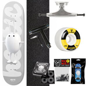 HECTIC BOARD CO DAYDREAMER GUNMETAL 7.25 CUSTOM COMPLETE