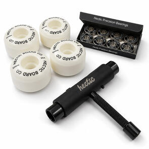HECTIC BOARD CO WHEELS, BEARINGS AND TOOL PACKAGE
