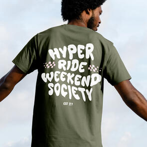 WEEKEND SOCIETY WARPED TEE ARMY