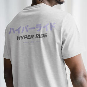 WEEKEND SOCIETY KANJI TOUR TEE GREY MARLE