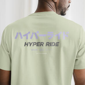 WEEKEND SOCIETY KANJI TOUR TEE SAGE