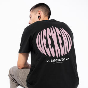 WEEKEND SOCIETY GLOBAL TEE BLACK