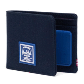 HERSCHEL SUPPLY CO ROY RUBBER RFID WALLETS PEACOAT/SURF THE WEB