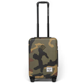 HERSCHEL SUPPLY CO HERITAGE HARDSHELL LARGE CARRYON LUGGAGE WOOD 43L WOODLAND