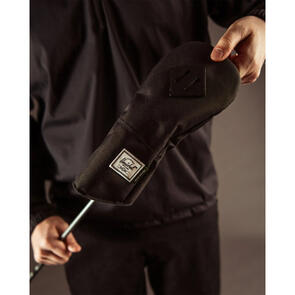 HERSCHEL SUPPLY CO HERITAGE FAIRWAY WOOD HEAD COVER BLACK BLACK