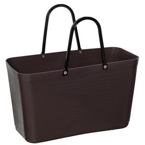 HINZA LARGE ECO-FRIENDLY BAG - CHOCOLATE BROWN