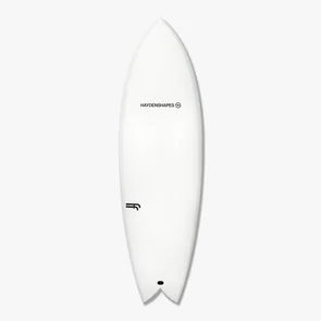 HAYDEN SHAPES HYPTO KRYPTO TWIN FUTUREFLEX WHITE FCSII 6'0" X 20 1/2" X 2 3/4" X 36.98L