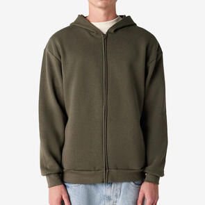 AMERICAN APPAREL RF497 REFLEX FLEECE UNISEX FULL ZIP HOODED SWEAT - LIEUTENANT