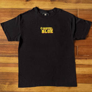 HOTEL BLUE 10 CENT TEE BLACK