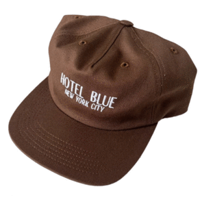 HOTEL BLUE LOGO HAT BROWN