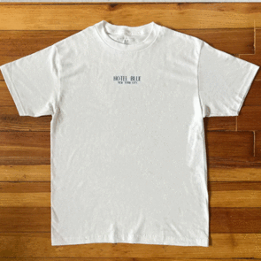 HOTEL BLUE LOGO TEE WHITE