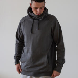 ENDEAVOR SNOWBOARDS OPS RIDING HOODY ORGANIC COTTON CHARCOAL