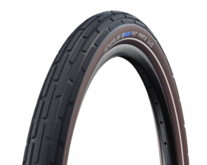 SCHWALBE TYRE FAT FRANK 700 X 50 / 28 X 2.0 ACTIVE WIRE SBC K-GUARD HS375 BLACK/COFFEE-REFLEX