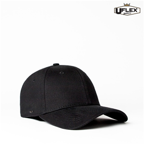 UFLEX U15603 UFLEX PRO STYLE 6 PANEL FITTED - BLACK