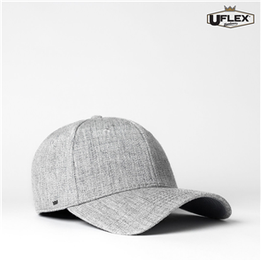 UFLEX U15603 UFLEX PRO STYLE 6 PANEL FITTED - GREY MELANGE