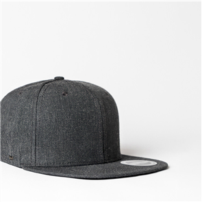 UFLEX U15604 UFLEX FLAT PEAK 6 PANEL FITTED - CHARCOAL MELANGE -2XL